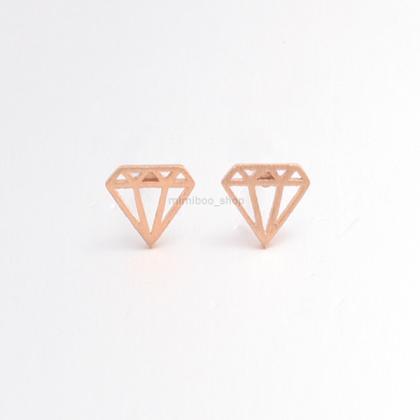 Dainty Diamond Shaped Earrings